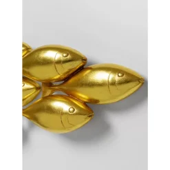 Bilder-KARE Design Wandobjekt School Of Tuna Gold 181X41Cm