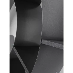 Regale-KARE Design Wandregal Snail Silver Grau