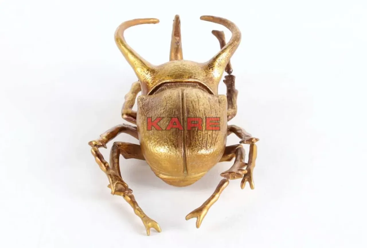 Bilder-KARE Design Wandschmuck Atlas Beetle Gold