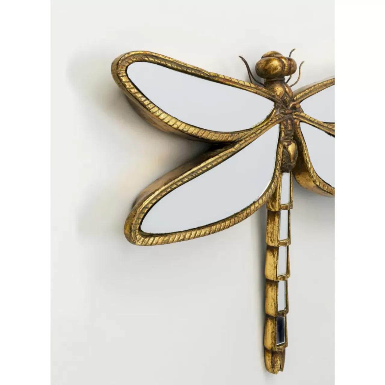 Bilder-KARE Design Wandschmuck Dragonfly Mirror 45Cm