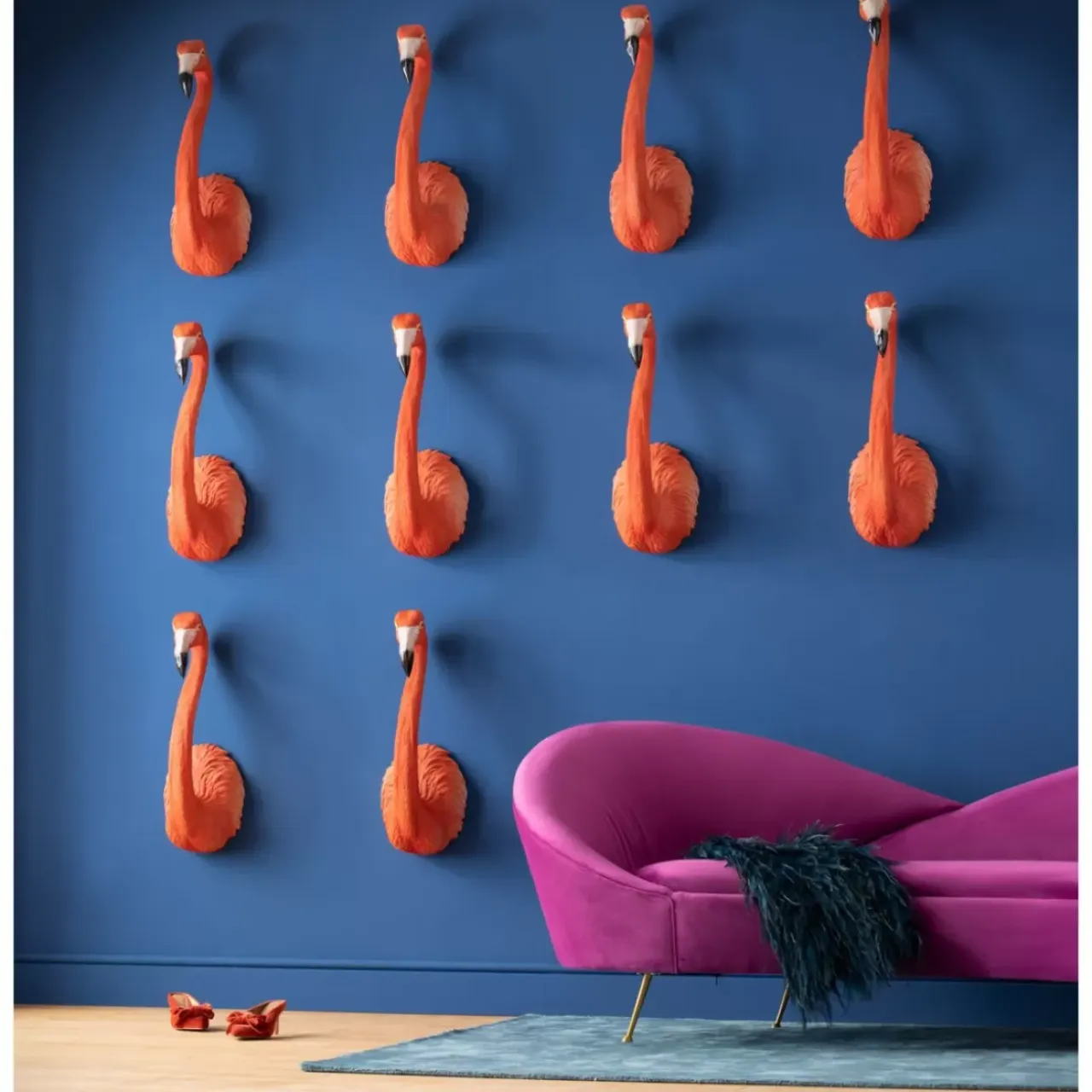 Bilder-KARE Design Wandschmuck Flamingo Road 72Cm