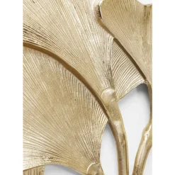 Bilder-KARE Design Wandschmuck Ginkgo Gold Gros