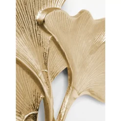 Bilder-KARE Design Wandschmuck Ginkgo Gold Klein