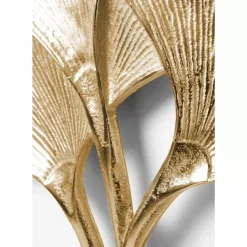 Bilder-KARE Design Wandschmuck Ginkgo Gold Klein