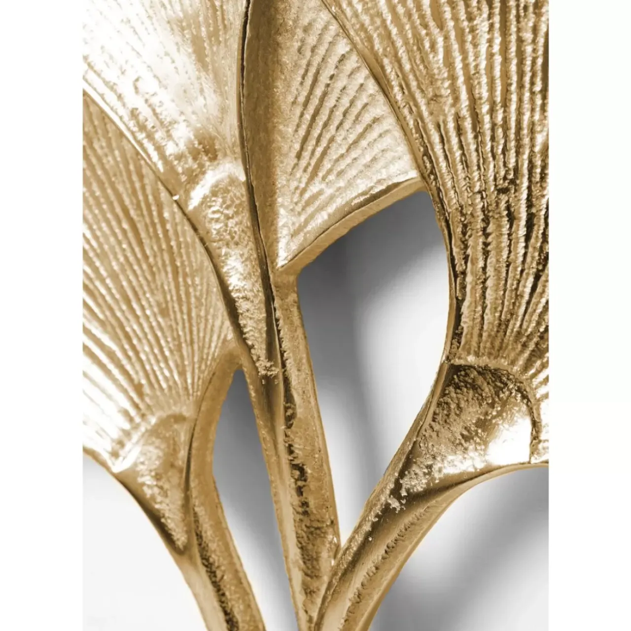 Bilder-KARE Design Wandschmuck Ginkgo Gold Klein