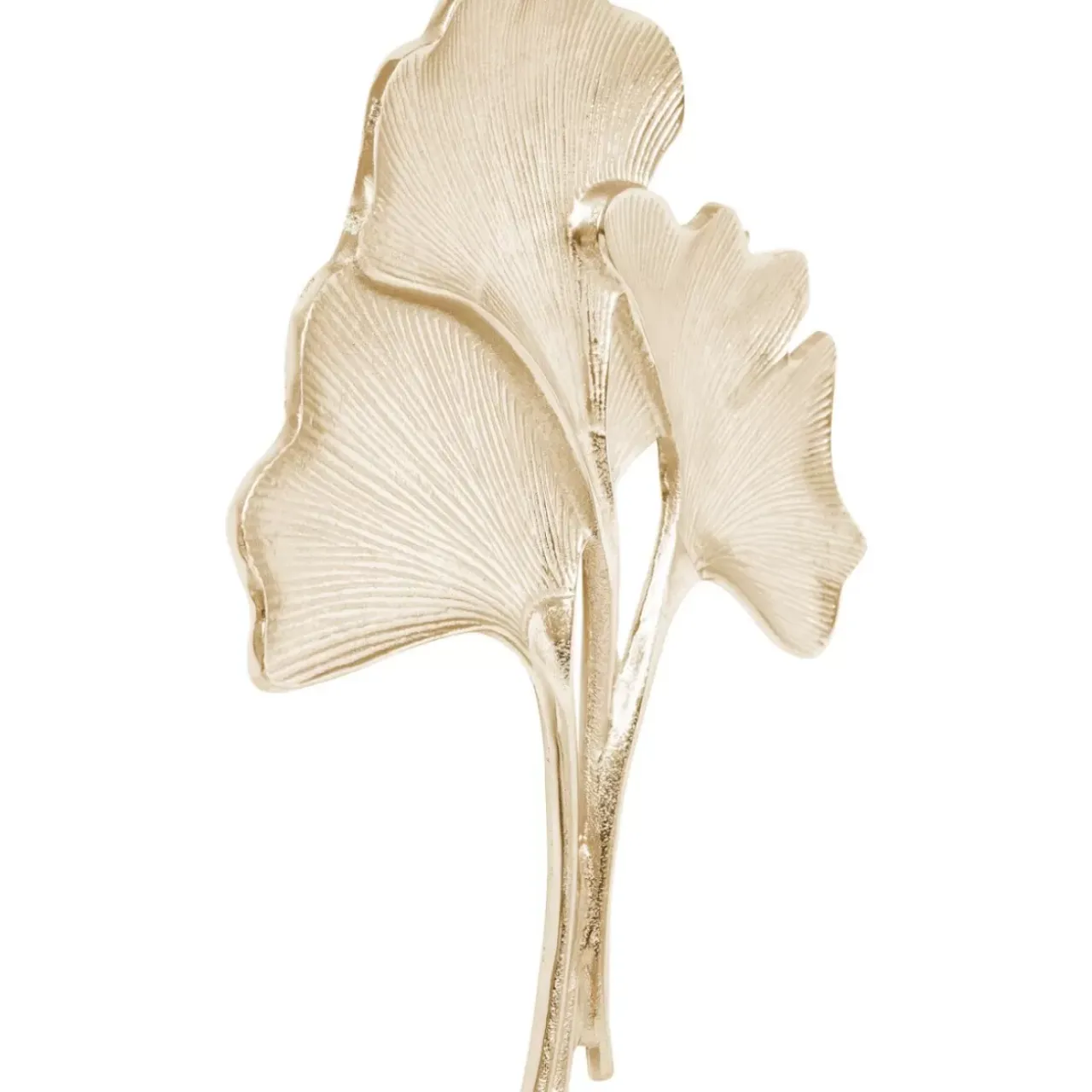 Bilder-KARE Design Wandschmuck Ginkgo Gold Klein