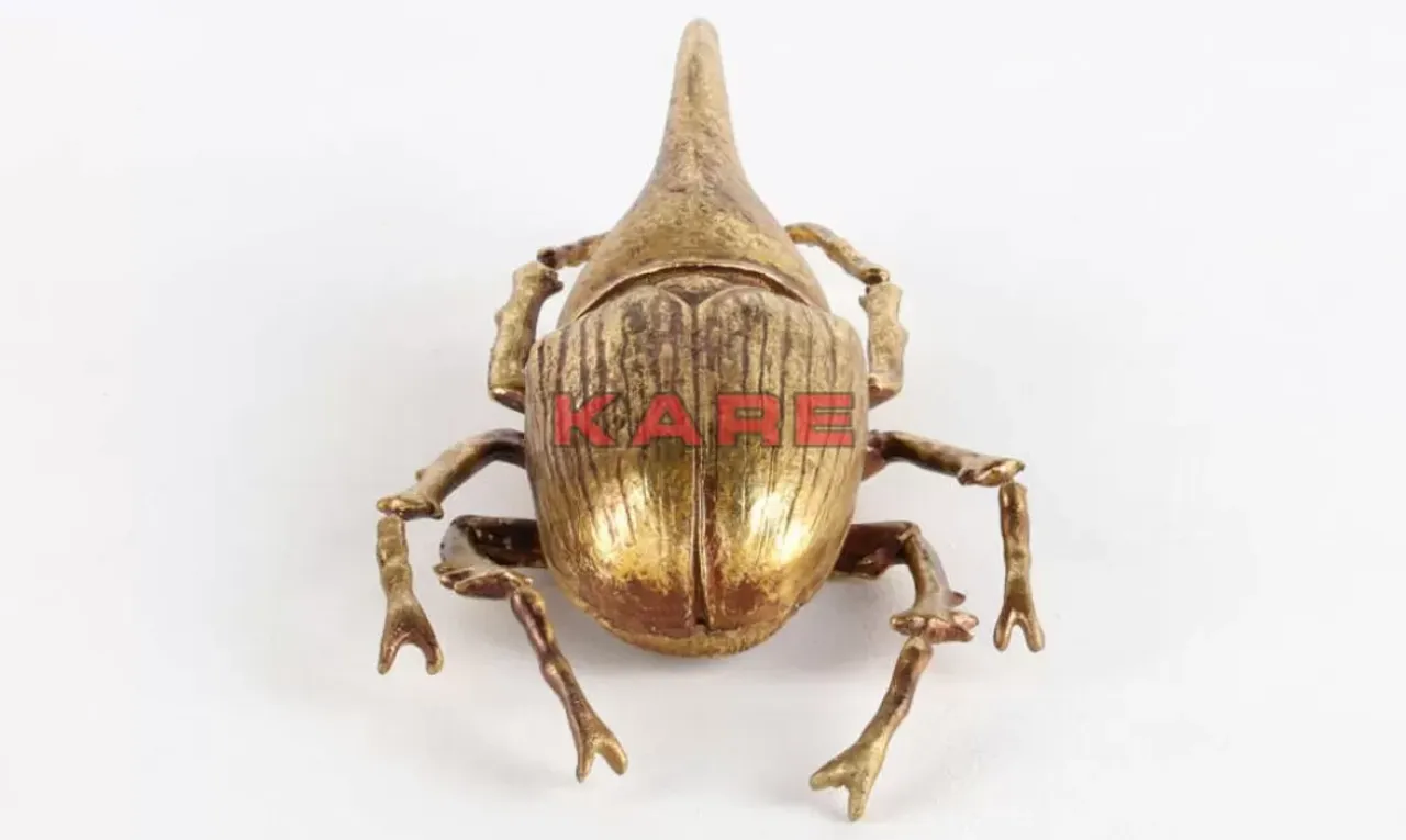 Bilder-KARE Design Wandschmuck Herkules Beetle Gold