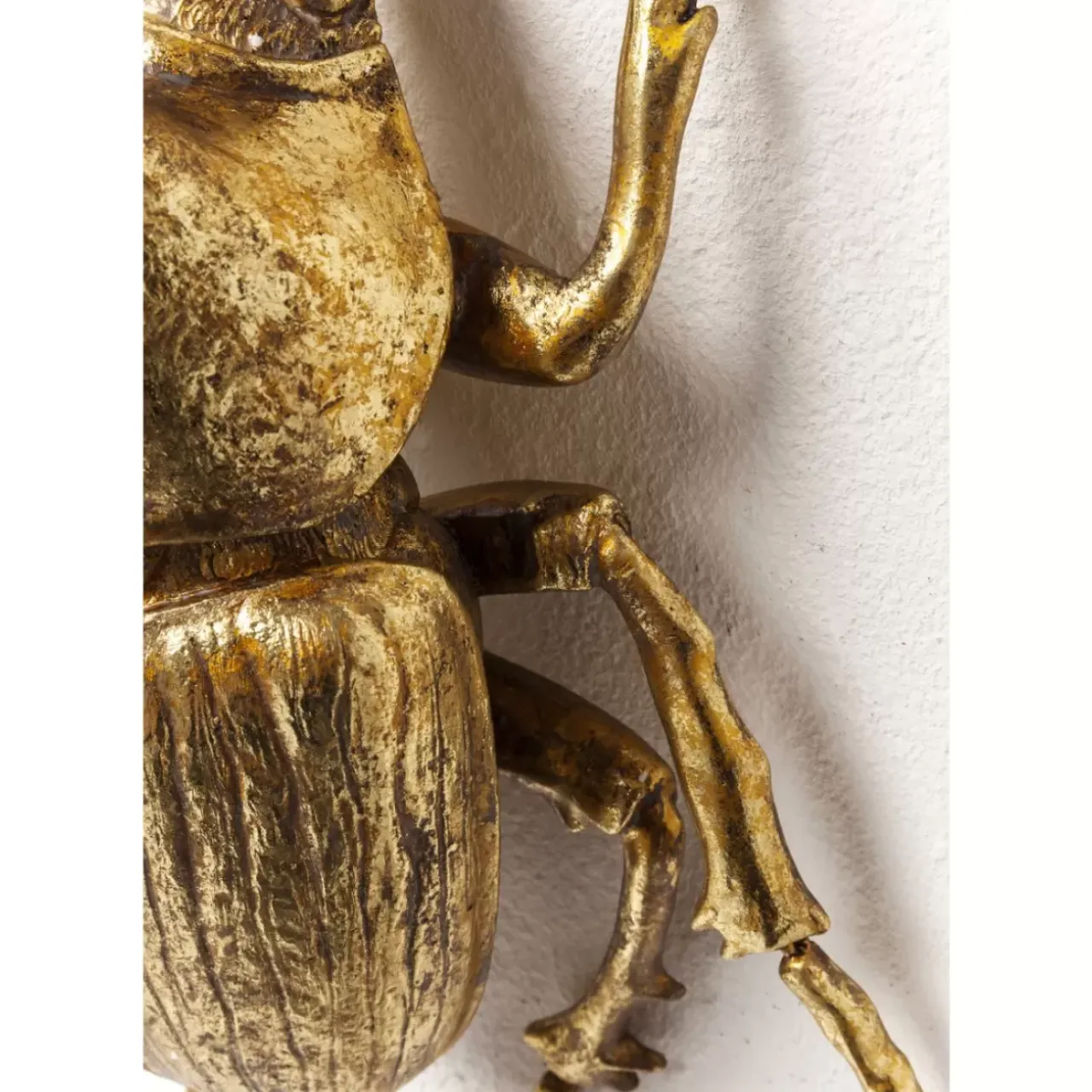 Bilder-KARE Design Wandschmuck Herkules Beetle Gold