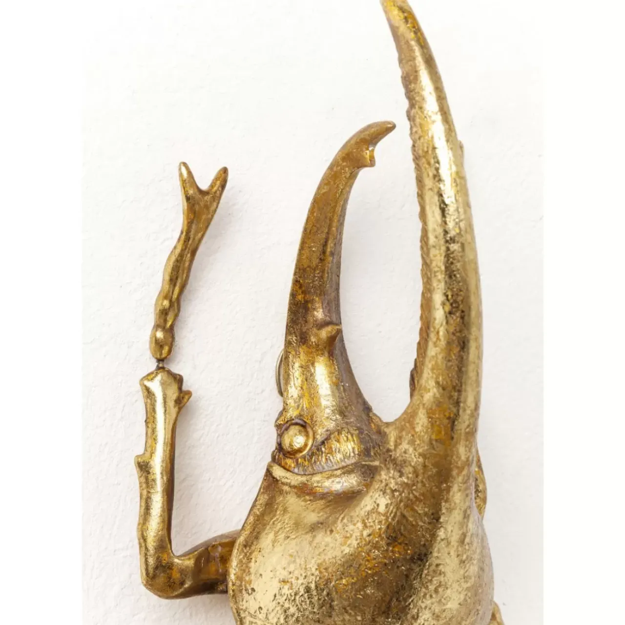 Bilder-KARE Design Wandschmuck Herkules Beetle Gold
