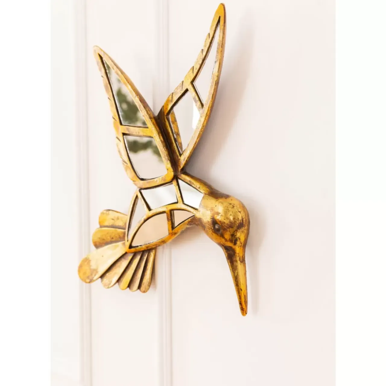 Bilder-KARE Design Wandschmuck Hummingbird Mirror 32Cm