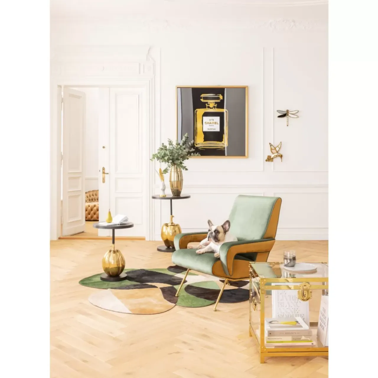 Bilder-KARE Design Wandschmuck Hummingbird Mirror 32Cm