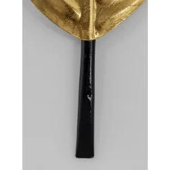 Bilder-KARE Design Wandschmuck Leaf Gold 196