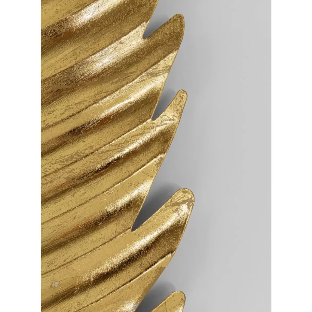 Bilder-KARE Design Wandschmuck Leaf Gold 196