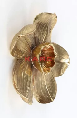 Bilder-KARE Design Wandschmuck Orchid Gold 44Cm