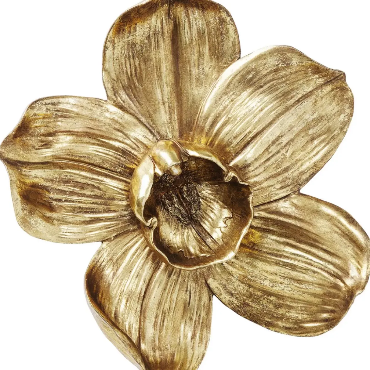 Bilder-KARE Design Wandschmuck Orchid Gold 44Cm