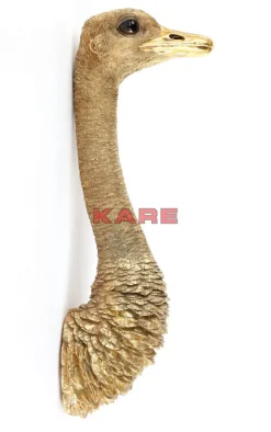 Bilder-KARE Design Wandschmuck Ostrich Gold