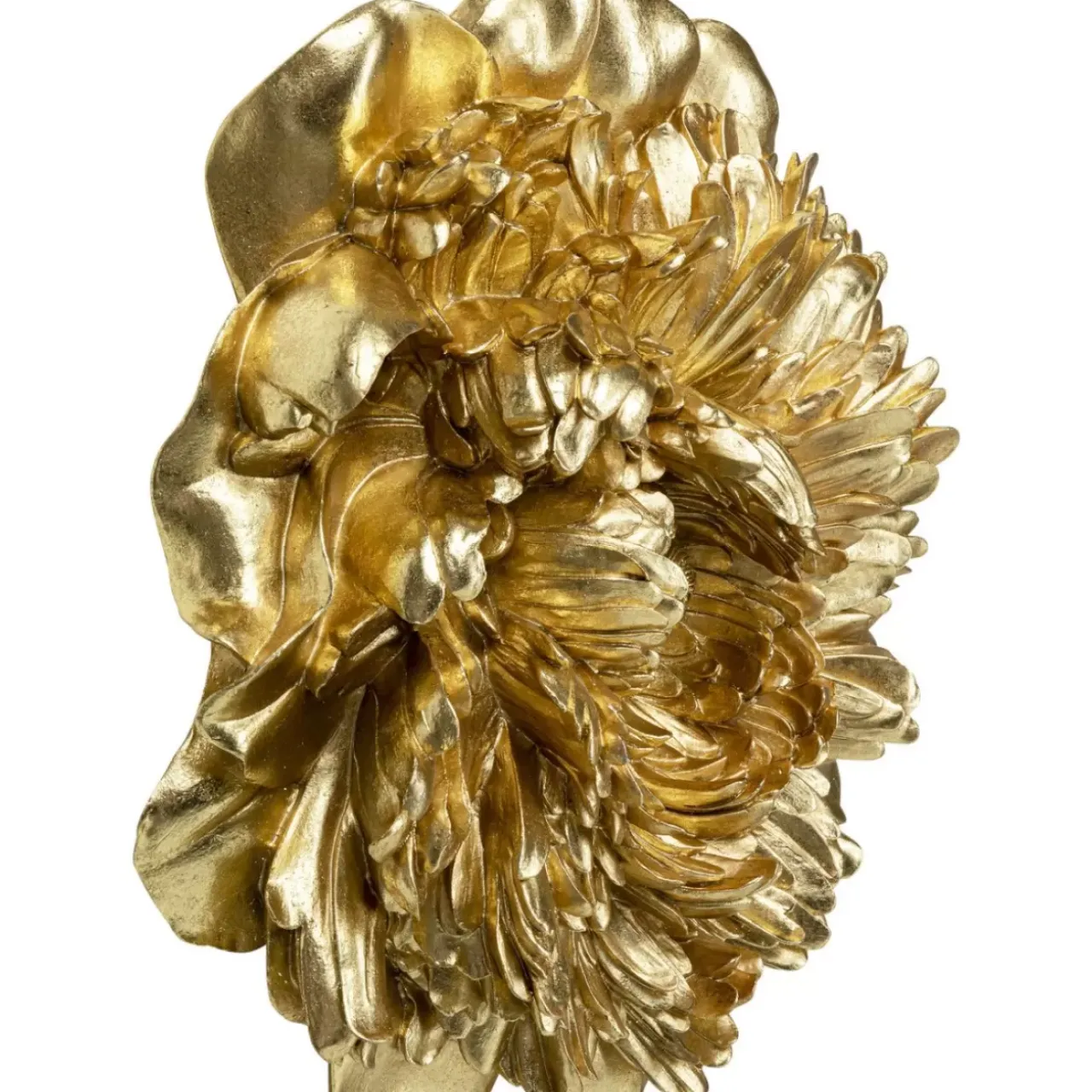 Bilder-KARE Design Wandschmuck Peony Gold