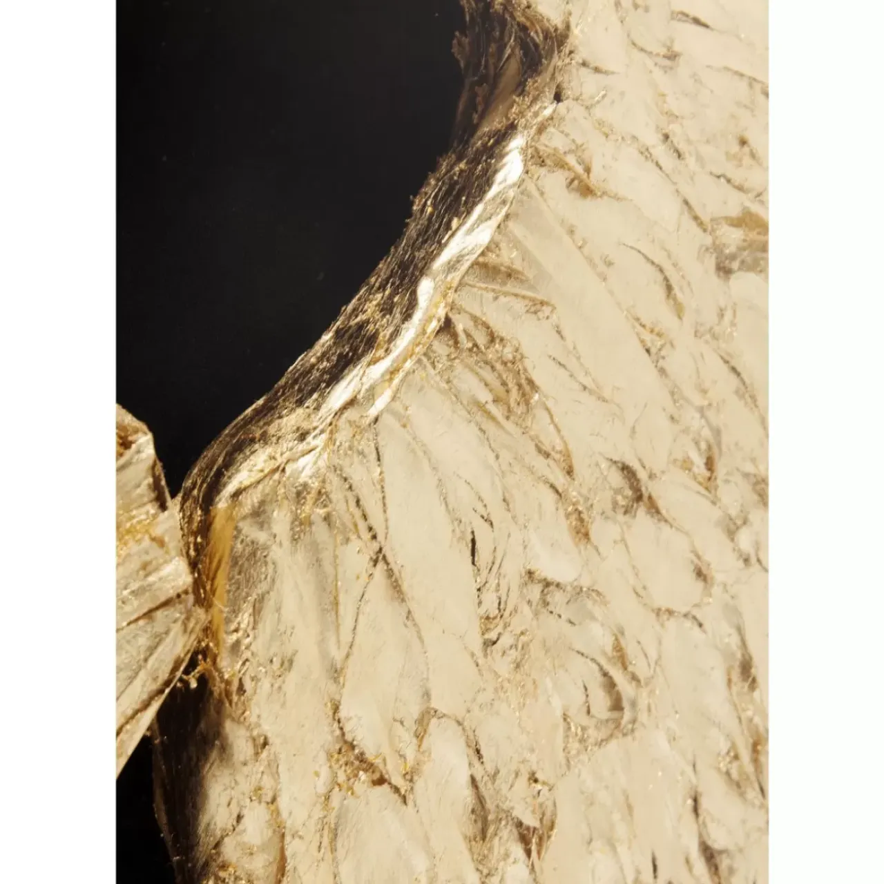 Bilder-KARE Design Wandschmuck Wings Gold Black 120X120Cm