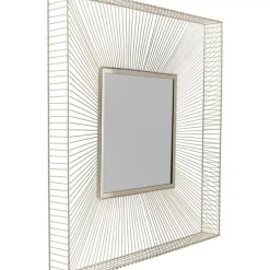 Spiegel-KARE Design Wandspiegel Dimension Champagner 91X91Cm