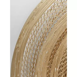 Spiegel-KARE Design Wandspiegel Gold Wire O61Cm