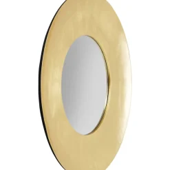 Spiegel-KARE Design Wandspiegel Planet Gold O108Cm