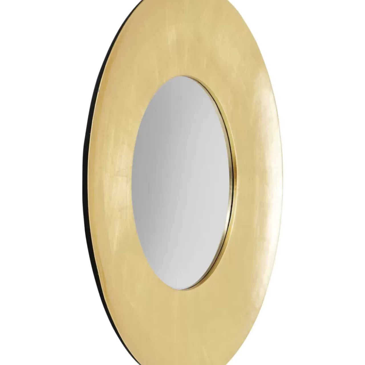 Spiegel-KARE Design Wandspiegel Planet Gold O108Cm