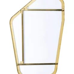 Spiegel-KARE Design Wandspiegel Shape Brass 64X94,5Cm