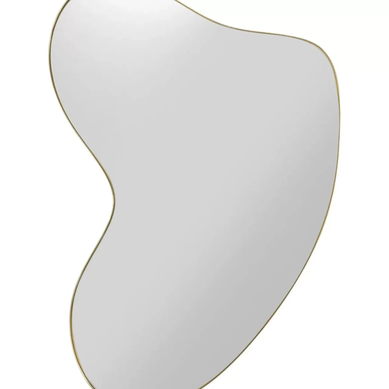 Spiegel-KARE Design Wandspiegel Shape Brass 110X120Cm