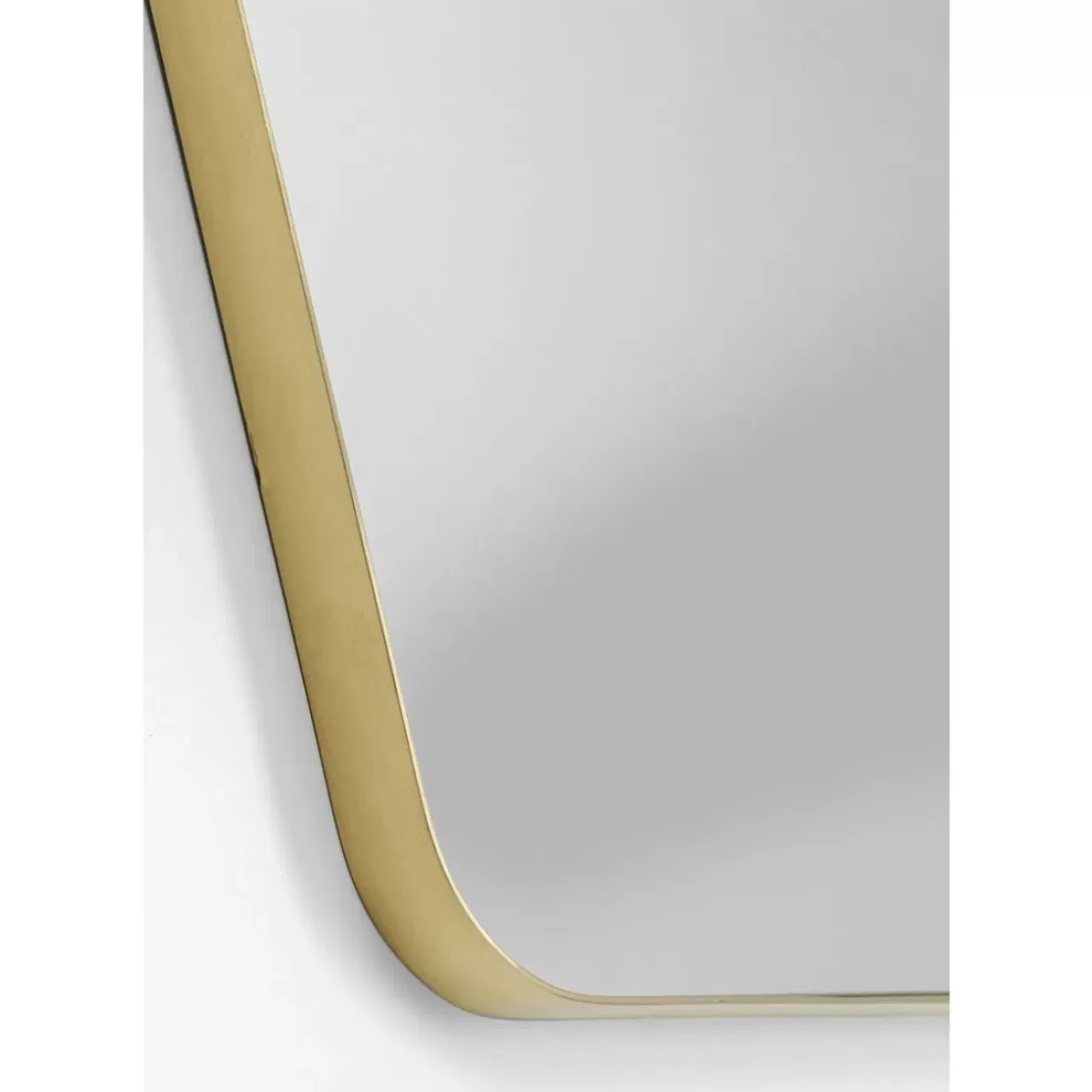 Spiegel-KARE Design Wandspiegel Shape Hexagon Brass 64X94,5Cm
