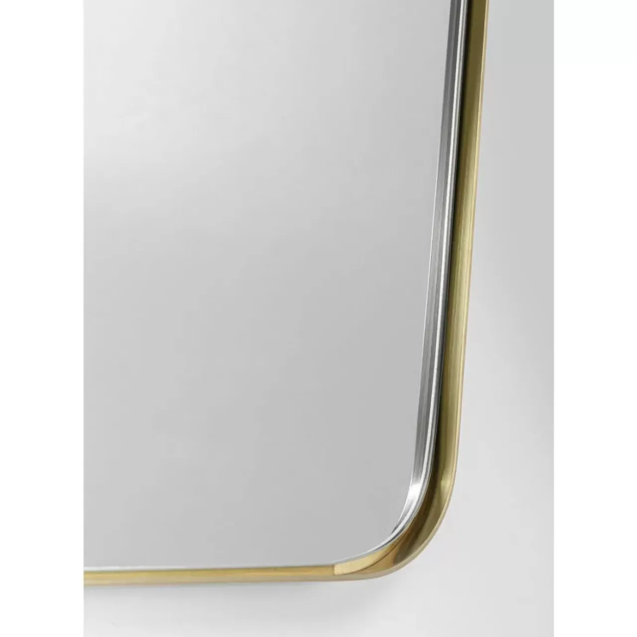 Spiegel-KARE Design Wandspiegel Shape Hexagon Brass 64X94,5Cm