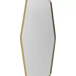 Spiegel-KARE Design Wandspiegel Shape Hexagon Brass 64X94,5Cm