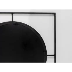 Spiegel-KARE Design Wandspiegel Stanford Frame Matt Schwarz O90Cm