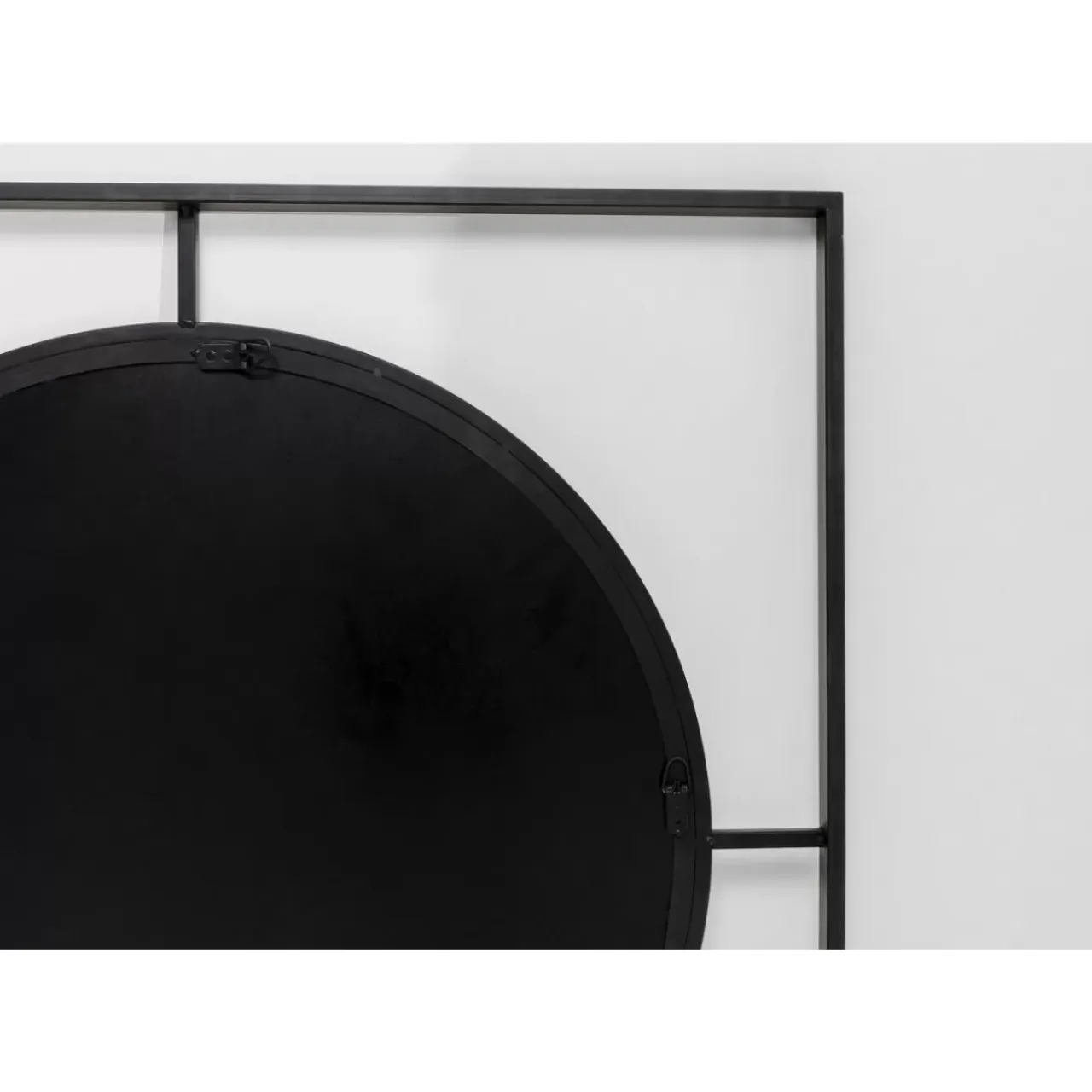 Spiegel-KARE Design Wandspiegel Stanford Frame Matt Schwarz O90Cm