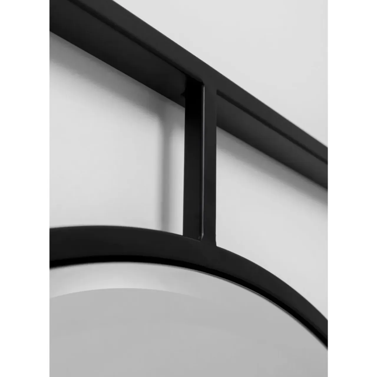 Spiegel-KARE Design Wandspiegel Stanford Frame Matt Schwarz O90Cm