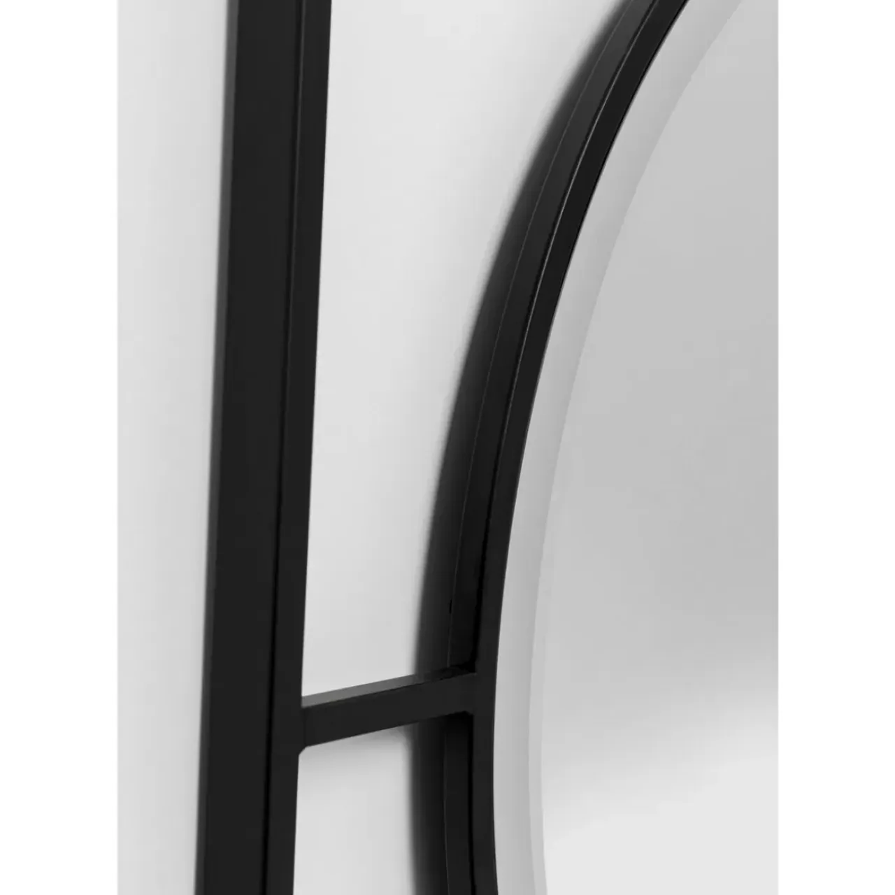 Spiegel-KARE Design Wandspiegel Stanford Frame Matt Schwarz O90Cm