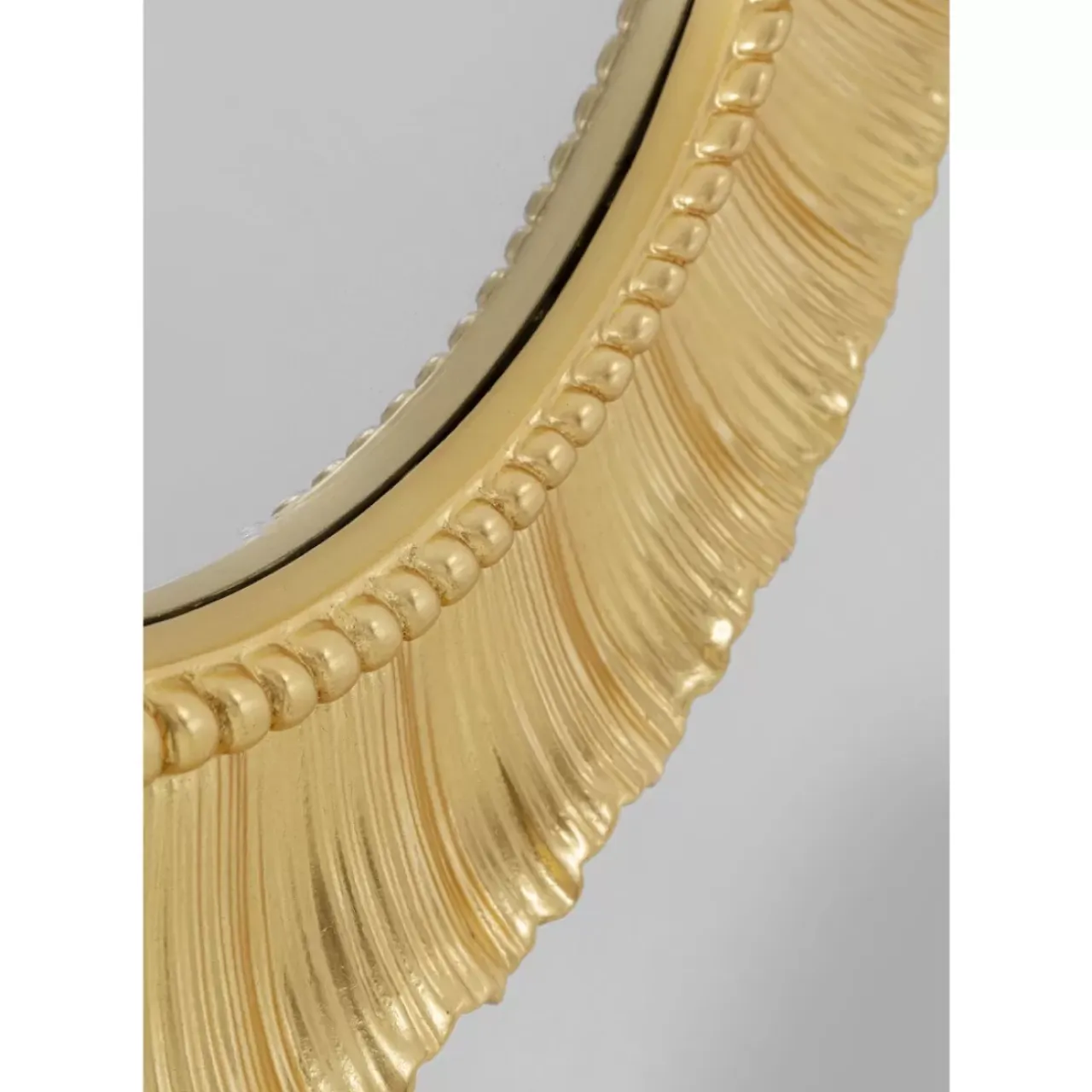 Spiegel-KARE Design Wandspiegel Sun Ray Gold O84Cm