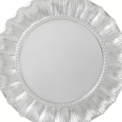 Spiegel-KARE Design Wandspiegel Sun Ray Silber O84Cm