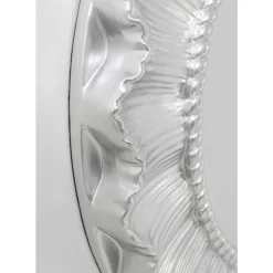 Spiegel-KARE Design Wandspiegel Sun Ray Silber O84Cm