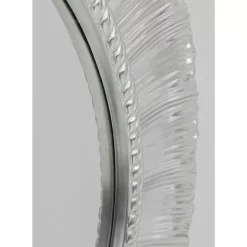 Spiegel-KARE Design Wandspiegel Sun Ray Silber O84Cm