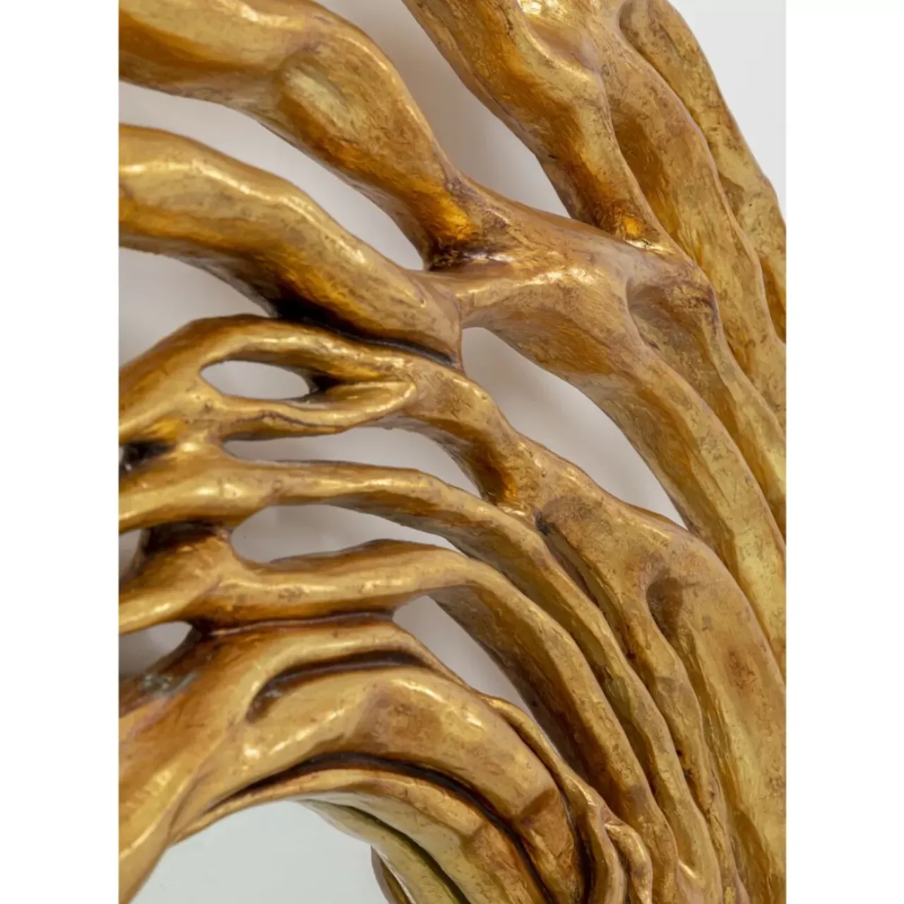 Spiegel-KARE Design Wandspiegel Twiggy Gold O121Cm