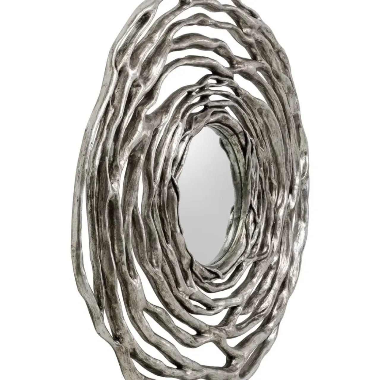 Spiegel-KARE Design Wandspiegel Twiggy Silber O121Cm