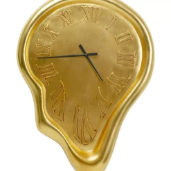 Uhren-KARE Design Wanduhr Big Drop Gold 92X127Cm