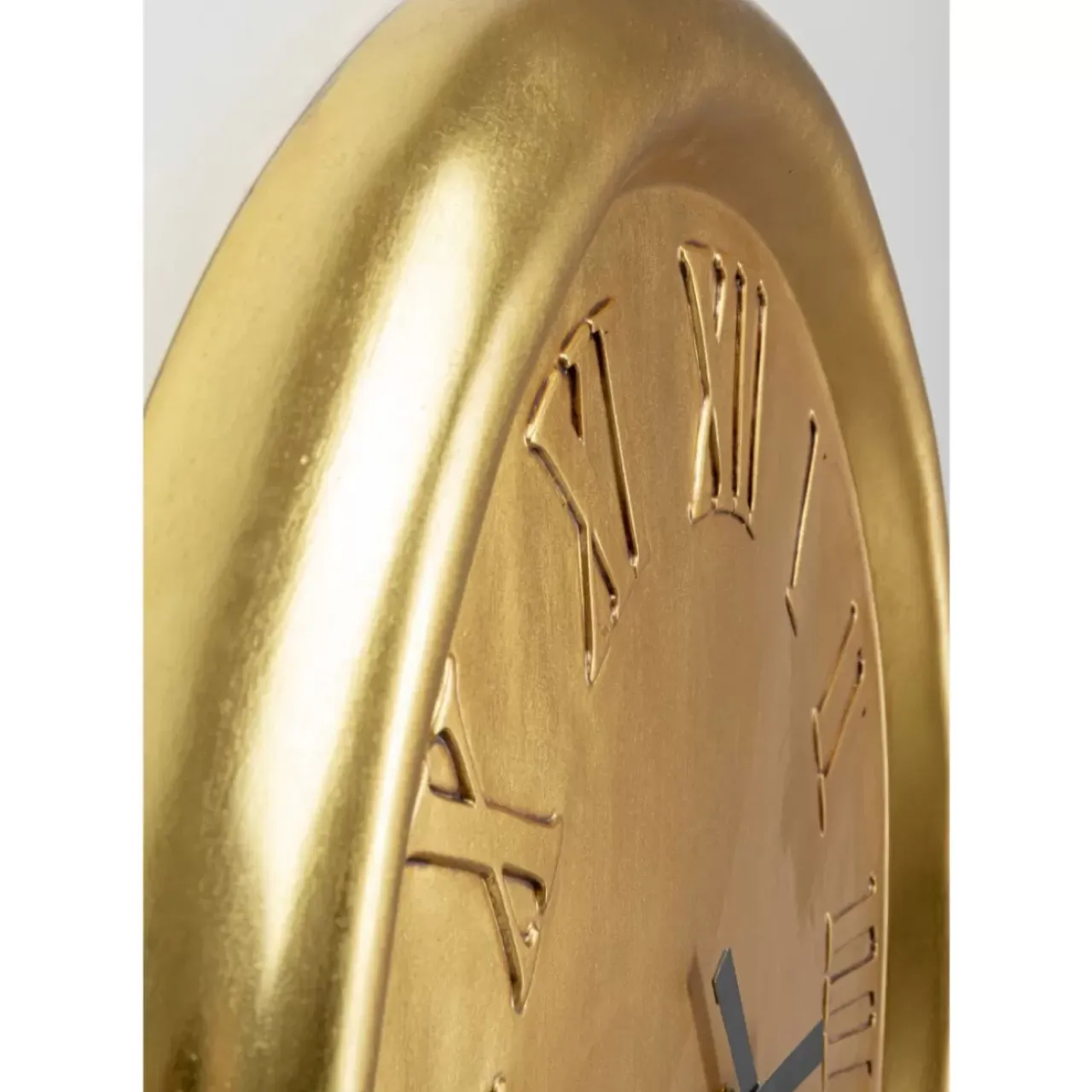 Uhren-KARE Design Wanduhr Big Drop Gold 92X127Cm