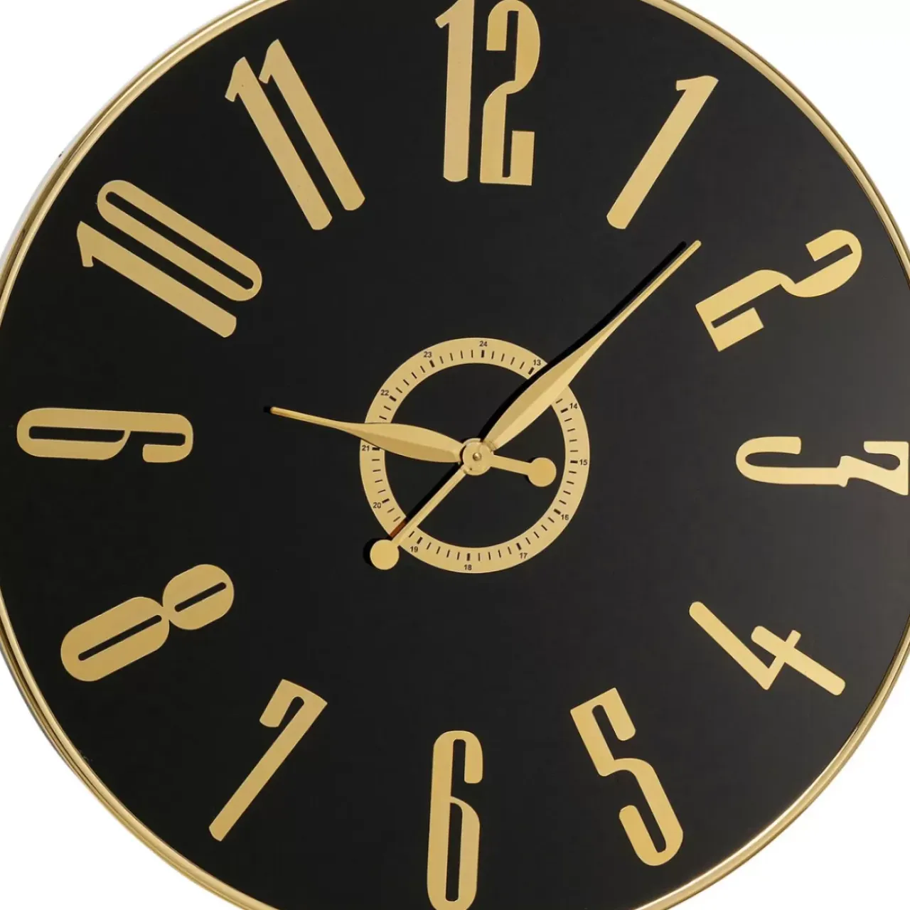 Uhren-KARE Design Wanduhr Casino Schwarz O76Cm