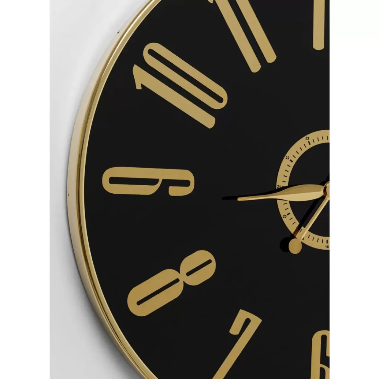 Uhren-KARE Design Wanduhr Casino Schwarz O76Cm
