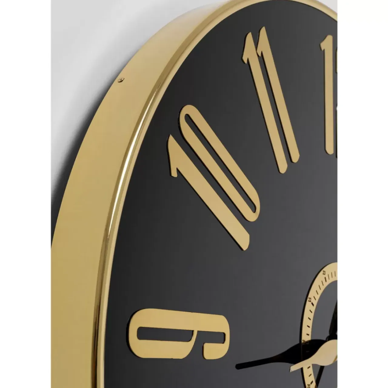 Uhren-KARE Design Wanduhr Casino Schwarz O76Cm