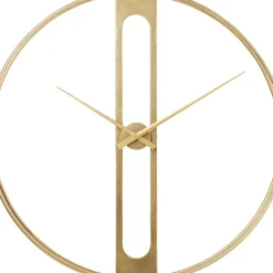 Uhren-KARE Design Wanduhr Clip Gold O107Cm