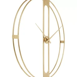 Uhren-KARE Design Wanduhr Clip Gold O107Cm