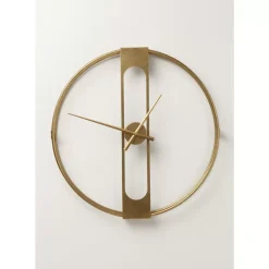 Uhren-KARE Design Wanduhr Clip Gold O60Cm