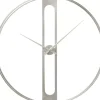 Uhren-KARE Design Wanduhr Clip Silber O60Cm